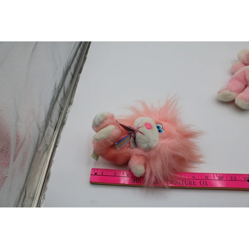 Commonwealth TL Toys Plush Lot Pink White Smile Bear Lion Vintage 90s